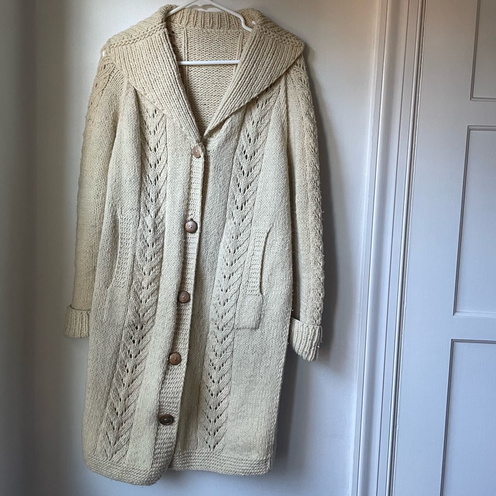 Vintage wool sweater coat Small 🐑